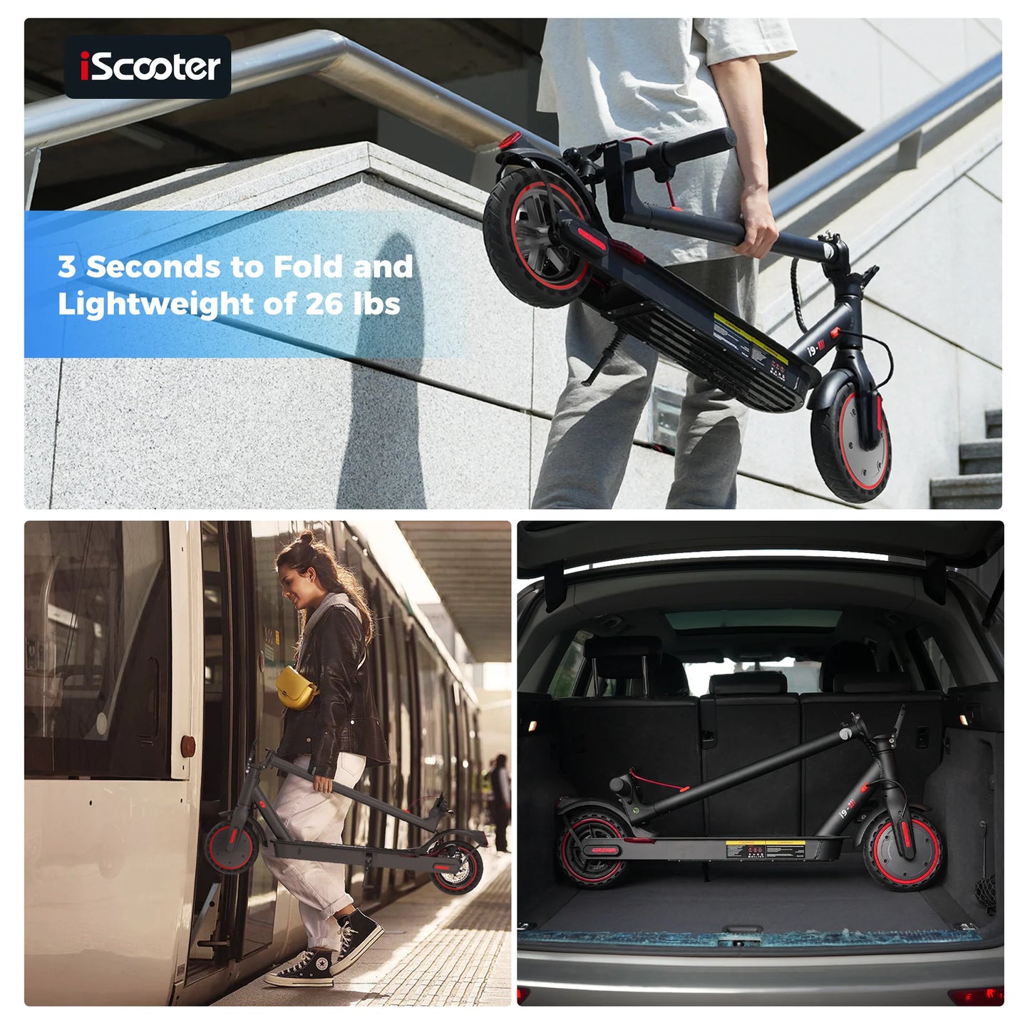 iScooter i9 Electric Scooter 350W ( Foldable)