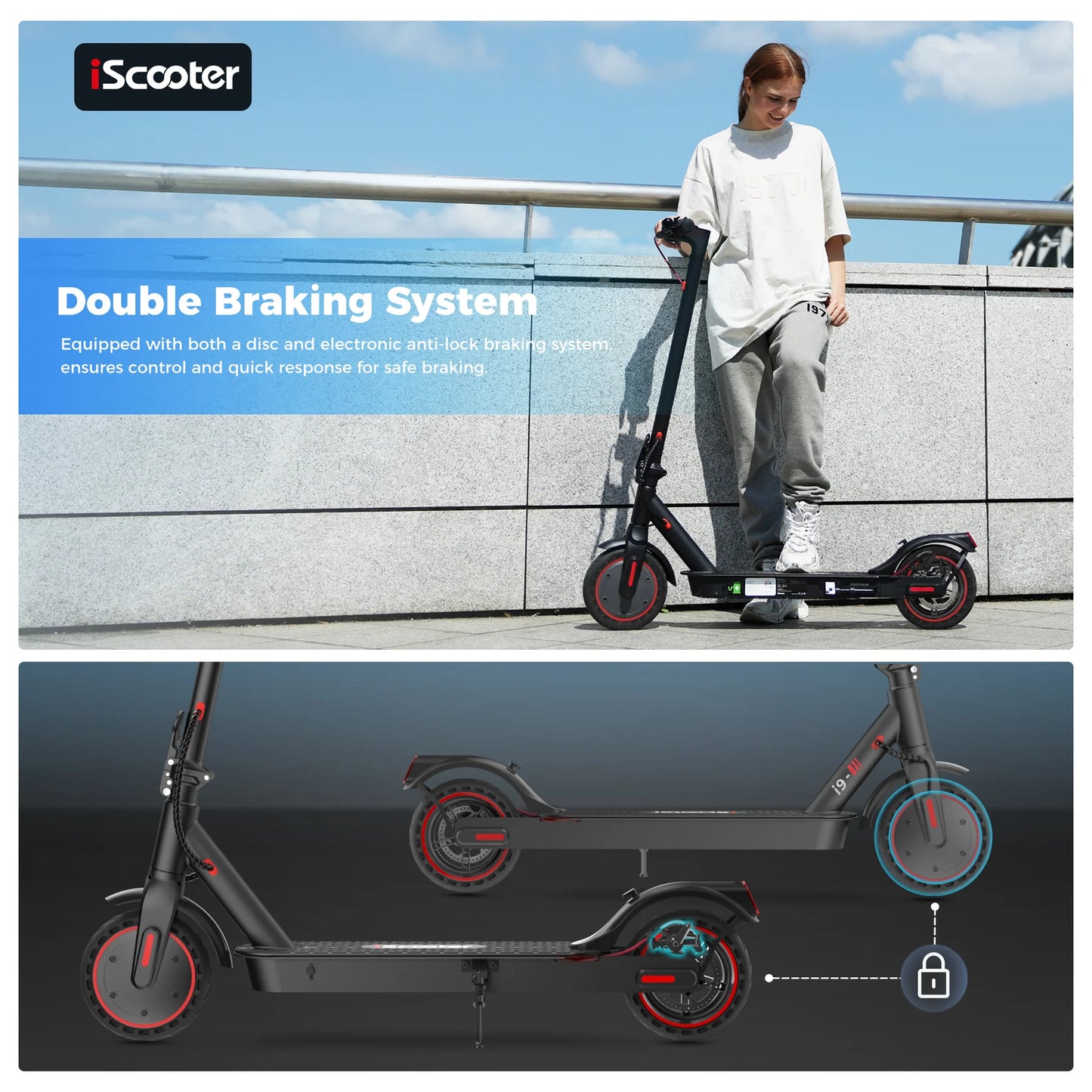 iScooter i9 Electric Scooter 350W ( Foldable)