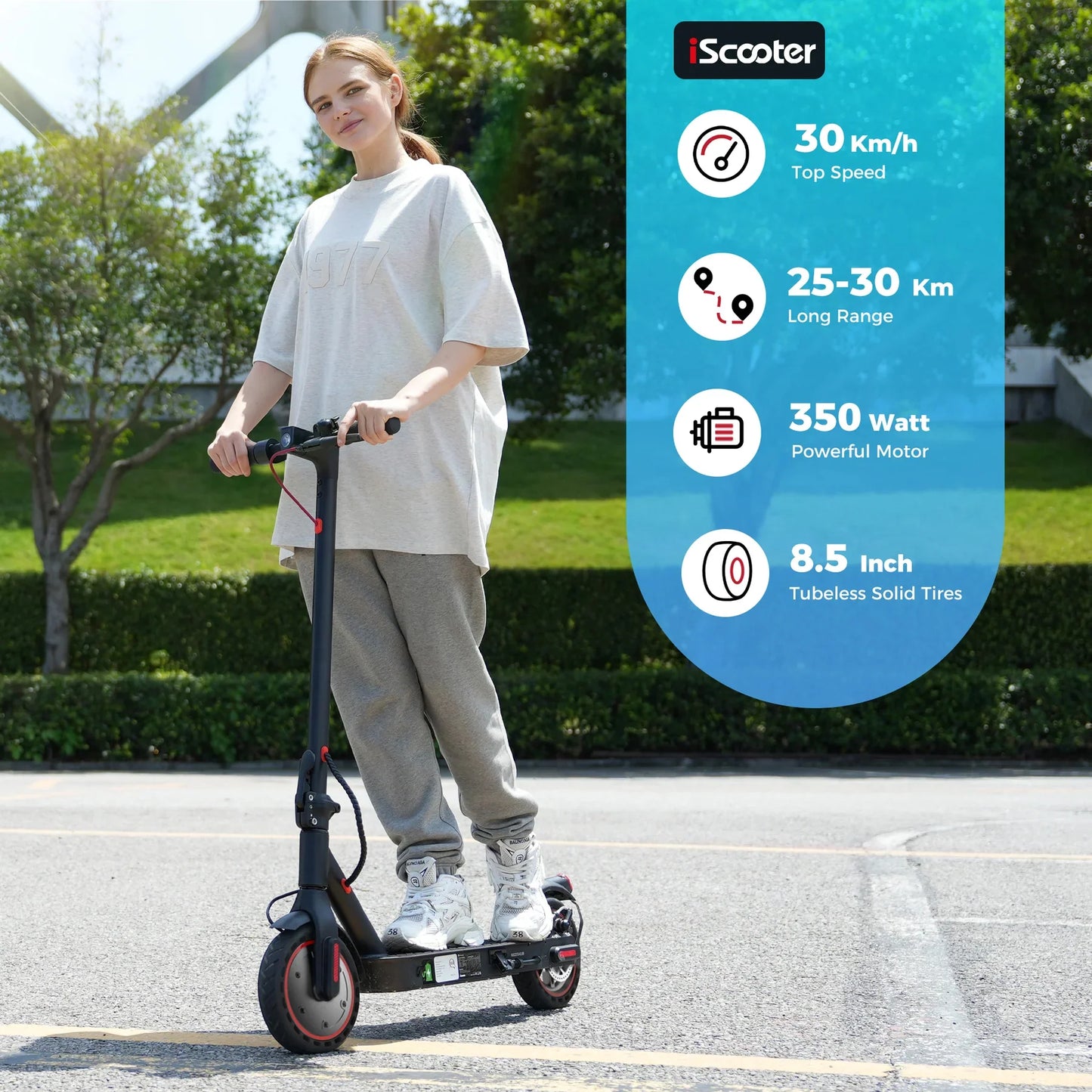 iScooter i9 Electric Scooter 350W ( Foldable)