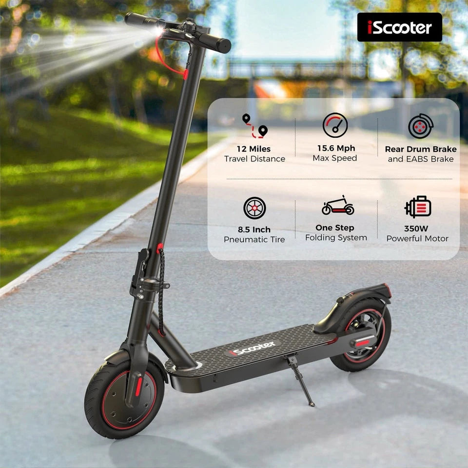 i8 iScooter E-Scooter, 350W Motor, Foldable
