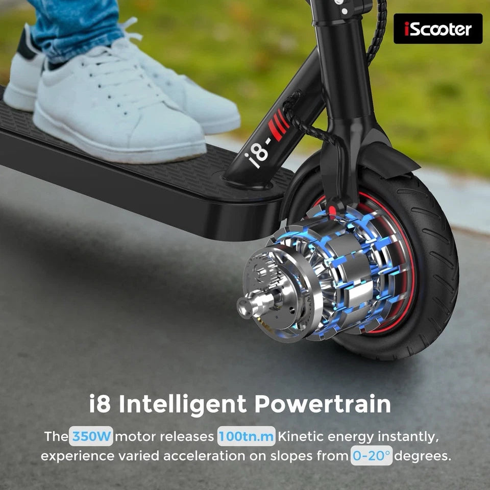 i8 iScooter E-Scooter, 350W Motor, Foldable