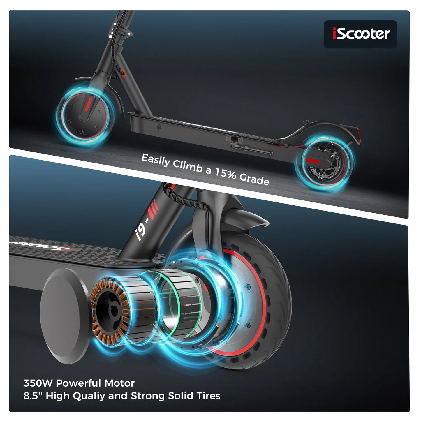 iScooter i9 Electric Scooter 350W ( Foldable)