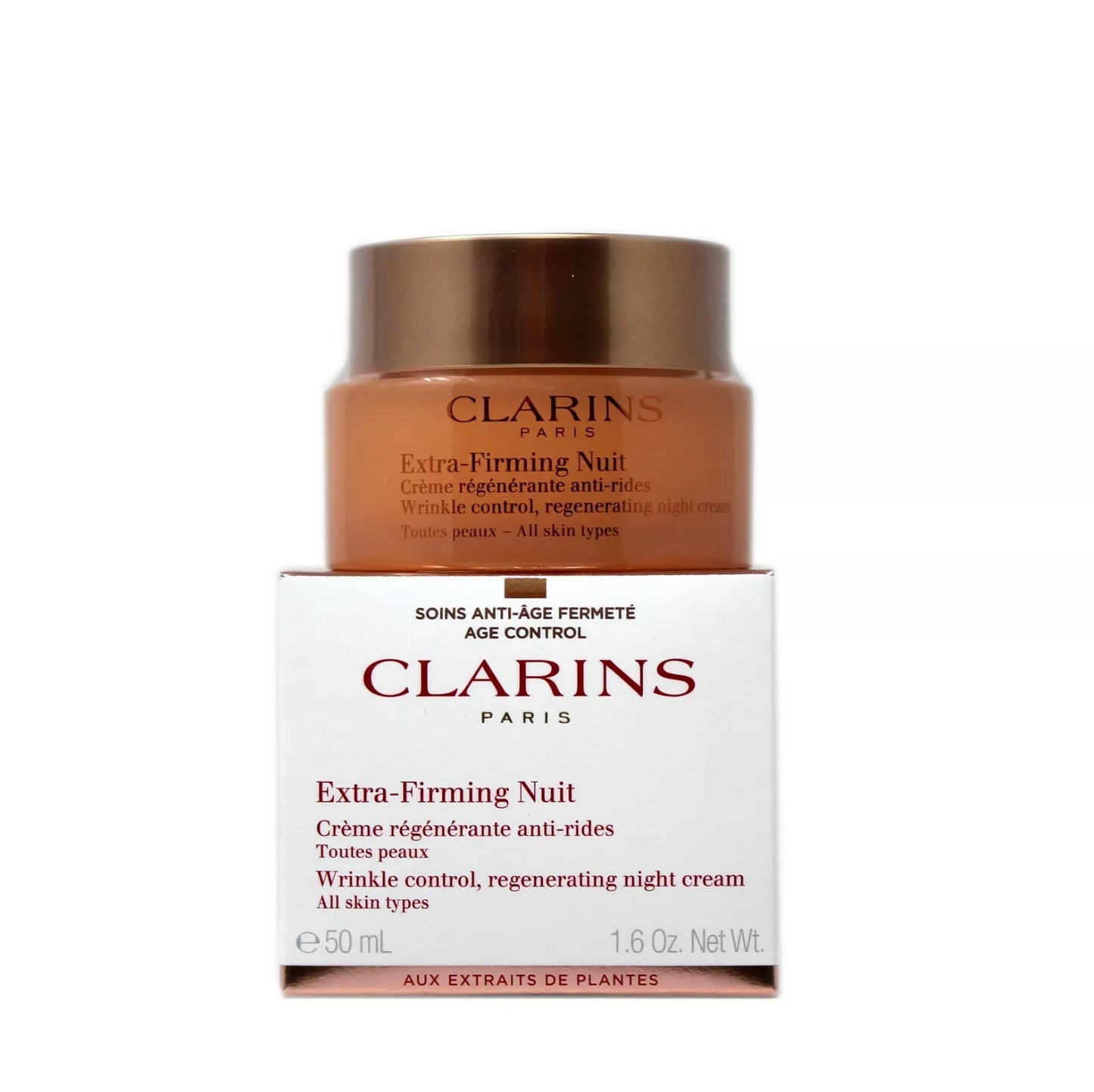Clarins Extra-Firming Wrinkle Control Night Cream 50ml (Brand New)